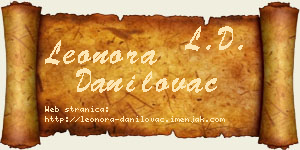 Leonora Danilovac vizit kartica